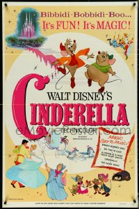 5t0873 CINDERELLA 1sh R1973 Disney's classic musical cartoon, the greatest love story ever told!