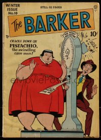 5t0202 BARKER #10 comic book Winter 1948 you're too fat for me, carnival scale art by Nordling!