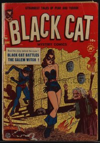 5t0196 BLACK CAT #29 comic book June 1951 art by Lee Elias, Paul McCarthy & Art Helfant, Salem Witch