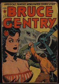 5t0205 BRUCE GENTRY #1 Canadian comic book January 1948 stories and art by Ray Bailey & Jerry Betts!