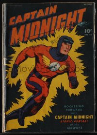 5t0208 CAPTAIN MIDNIGHT #43 comic book August 1946 stories and art by Leonard Frank & more!
