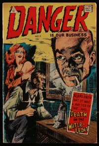 5t0189 DANGER IS OUR BUSINESS reprint #9 comic book 1964 story by Frank Frazetta & Al Williamson!