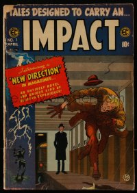 5t0157 IMPACT Charlton-printed variant #1B comic book April 1955 Master Race by Bernard Krigstein!