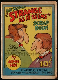 5t0214 JOHN HIX SCRAP BOOK #2 comic book 1930 Strange As It Seems, stories and art by John Hix!