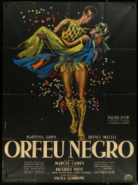 5t0133 BLACK ORPHEUS French 1p 1959 Marcel Camus' Orfeu Negro, best art by Georges Allard!