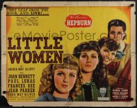 5t0018 LITTLE WOMEN 1/2sh R1938 Katharine Hepburn, Joan Bennett, Jean Parker & Dee, ultra rare!