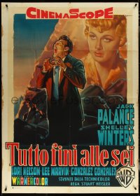 5t0474 I DIED A THOUSAND TIMES Italian 1p R1959 different art of Palance & Winters by Martinati!