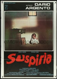 5t0064 SUSPIRIA Italian 1p 1977 classic Dario Argento horror, Stefania Casini, red title style!
