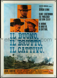 5t0056 GOOD, THE BAD & THE UGLY Italian 2p R1970s Clint Eastwood, Van Cleef, Sergio Leone, images!