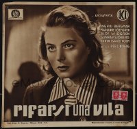 5t0029 JUNE NIGHT Italian LC 1941 Ingrid Bergman stars in Per Lindberg's Juninatten, ultra rare!