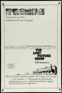 5t1024 LAST PICTURE SHOW 1sh 1971 Peter Bogdanovich, Jeff Bridges & Cybill Shepherd!