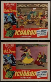 5t0781 ADVENTURES OF ICHABOD & MISTER TOAD 2 LCs 1949 BING and WALT wake up Sleepy Hollow w/ a BANG!