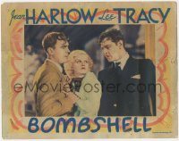 5t0616 BOMBSHELL LC 1933 Blonde Bombshell Jean Harlow between Pat O'Brien & Lebedeff, ultra rare!