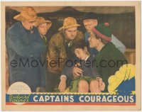 5t0618 CAPTAINS COURAGEOUS LC 1937 Lionel Barrymore, Spencer Tracy, unconscious Freddie Bartholomew!