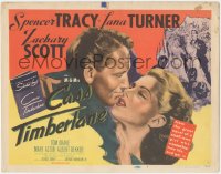 5t0590 CASS TIMBERLANE TC 1948 romantic artwork of Spencer Tracy about to kiss sexy Lana Turner!