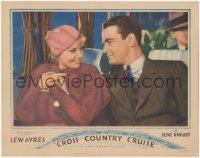 5t0633 CROSS COUNTRY CRUISE LC 1934 c/u of Lew Ayres & pretty June Knight on train, ultra rare!