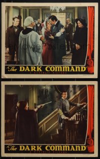 5t0789 DARK COMMAND 2 LCs 1940 Walter Pidgeon, Claire Trevor, Marjorie Main, Raoul Walsh!