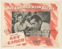 5t0660 KEY LARGO LC #6 1948 best close up of Lauren Bacall watching Humphrey Bogart, John Huston!