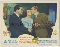 5t0672 MR. BLANDINGS BUILDS HIS DREAM HOUSE LC #7 1948 best image of Myrna Loy, Cary Grant & Douglas
