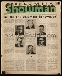5t0351 COLUMBIA SHOWMAN exhibitor magazine March 1932 Boris Karloff in Behind the Mask + more!