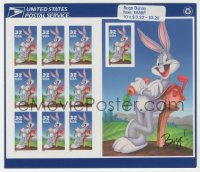 5t1314 BUGS BUNNY 5x7 stamp sheet 1997 the famous Looney Tunes cartoon, contains 10 stamps!