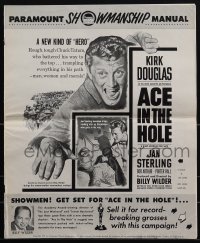 5t0543 ACE IN THE HOLE pressbook 1951 Billy Wilder classic, Kirk Douglas, Jan Sterling, very rare!