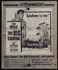 5t0544 ACE IN THE HOLE pressbook 1951 Billy Wilder classic, Kirk Douglas, Big Carnival, very rare!