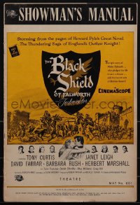 5t0068 BLACK SHIELD OF FALWORTH pressbook 1954 knight Tony Curtis & real life wife Janet Leigh!