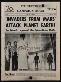 5t0563 INVADERS FROM MARS pressbook 1953 classic sci-fi, includes full-color comic strip herald!