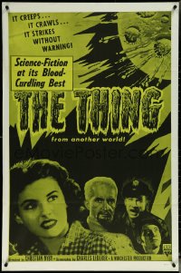 5t1229 THING 1sh R1957 Howard Hawks classic horror, it strikes without warning from another world!