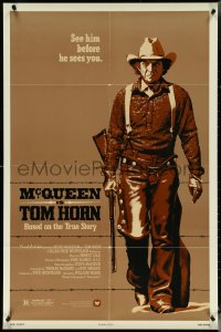 5t1237 TOM HORN 1sh 1980 see cowboy Steve McQueen in the title role before he sees you!