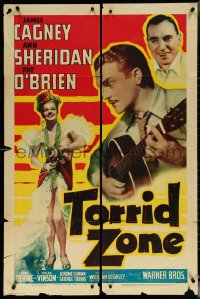 5t1240 TORRID ZONE 1sh 1940 James Cagney plays guitar for sexiest dancer Ann Sheridan, Pat O'Brien