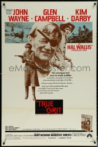 5t1248 TRUE GRIT int'l 1sh 1969 John Wayne as Rooster Cogburn, Kim Darby, Glen Campbell