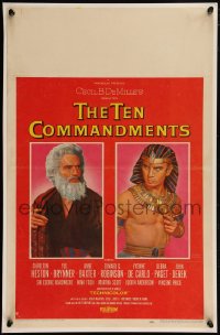 5t0117 TEN COMMANDMENTS WC 1956 Cecil B. DeMille classic, Charlton Heston & Yul Brynner by Karsh!