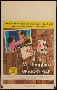 5t0119 TO KILL A MOCKINGBIRD WC 1963 Gregory Peck classic, from Harper Lee's famous novel!