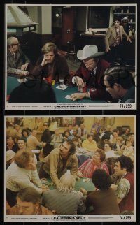 5t1398 CALIFORNIA SPLIT 8 8x10 mini LCs 1974 George Segal & Elliott Gould as pro poker players!