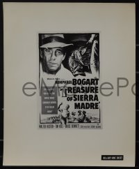 5t1466 TREASURE OF THE SIERRA MADRE 2 8x10 stills 1948 Humphrey Bogart & Holt, both w/ poster art!