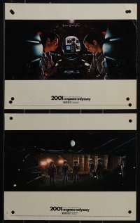 5t1347 2001: A SPACE ODYSSEY 6 Cinerama color English FOH LCs 1968 Kubrick, Dullea & Lockwood!