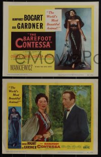 5t0718 BAREFOOT CONTESSA 8 LCs 1954 Humphrey Bogart, w/ tc artwork of sexy full-length Ava Gardner!