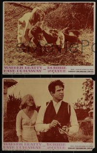 5t0758 BONNIE & CLYDE 6 LCs 1967 notorious crime duo Warren Beatty & Faye Dunaway, Hackman, Pollard!
