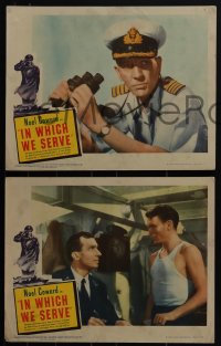 5t0771 IN WHICH WE SERVE 4 LCs 1943 directed by Noel Coward & David Lean, English World War II epic!