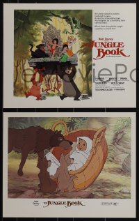 5t0737 JUNGLE BOOK 8 LCs R1984 Walt Disney cartoon classic, great images of Mowgli & friends!
