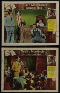5t0765 TO KILL A MOCKINGBIRD 5 LCs 1962 Gregory Peck as Atticus Finch from Harper Lee classic novel!