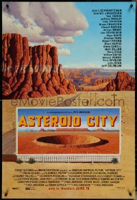 5w0639 ASTEROID CITY advance DS 1sh 2023 Jason Schwartzman, cool billboard and canyon art!