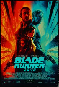 5w0666 BLADE RUNNER 2049 advance DS 1sh 2017 great montage image with Harrison Ford & Ryan Gosling!