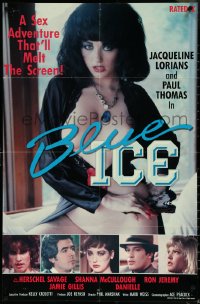 5w0672 BLUE ICE 24x36 1sh 1985 Herschel Savage, Jacqueline Lorians, Paul Thomas!