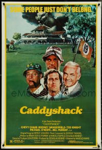 5w0683 CADDYSHACK 1sh 1980 Chevy Chase, Bill Murray, Rodney Dangerfield, golf comedy classic!