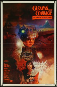 5w0686 CARAVAN OF COURAGE int'l 1sh 1984 An Ewok Adventure, Star Wars, Sano!