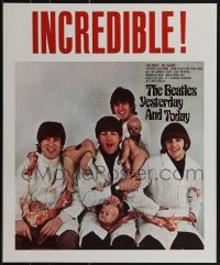 5w0245 BEATLES 18x22 commercial poster 1980s John, Paul, George & Ringo, Yesterday and Today!