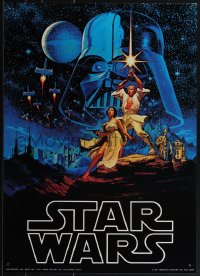5w0249 STAR WARS 20x28 commercial poster 1977 George Lucas epic, Greg & Tim Hildebrandt art!